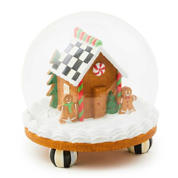 NEW Mackenzie-Childs Courtly Check Bake Shop Gingerbread House Cloche - Picture 1 of 2